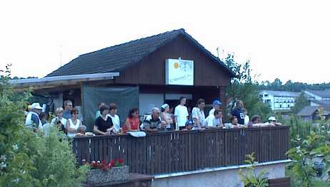 Das alte Clubheim von aussen ...