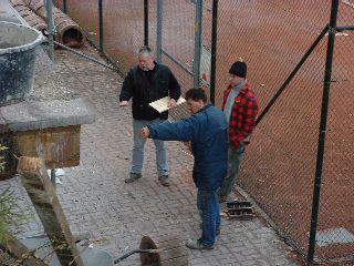 Vorstand Robi und die Profis vom Handwerk