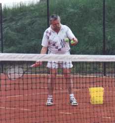 Robi beim Jugendtraining