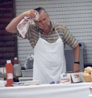 Robi schwitzt